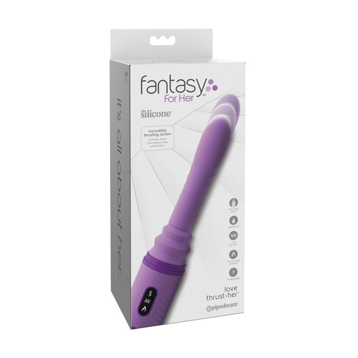 Fantasy For Her Love Thrust Her Purple Vibrator For Ultimate Pleasure
