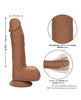 Afbeelding laden in Galerijviewer, Studs Dual Density Silicone 6.25" Dildo - Brown
