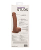 Afbeelding laden in Galerijviewer, Studs Dual Density Silicone 6.25" Dildo - Brown
