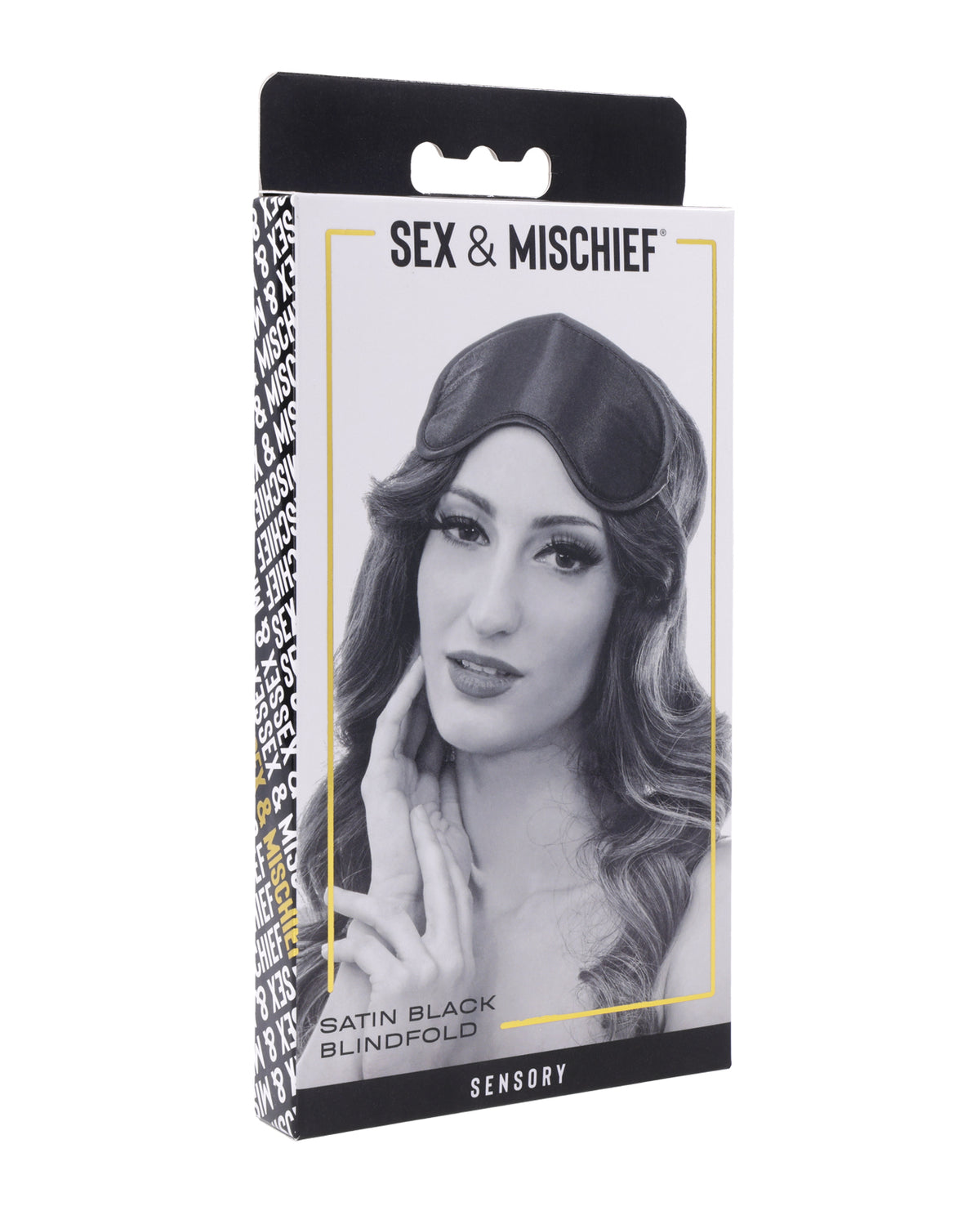 Mascherina in raso Sex & Mischief - Nera