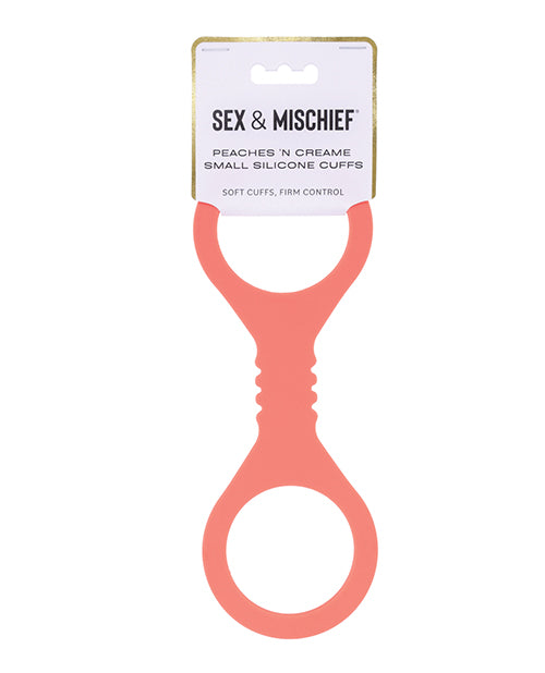Sex And Mischief Peaches N CreaMe Small Silicone Cuffs
