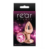 Carica l&#39;immagine nel visualizzatore Galleria, Rear Assets Rose Gold Small Aluminum Anal Toy Pink Body Safe Chrome Plated
