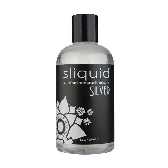 Sliquid Naturals Silver Silicone Lubricant 8.5 Oz Glycerine Paraben Free