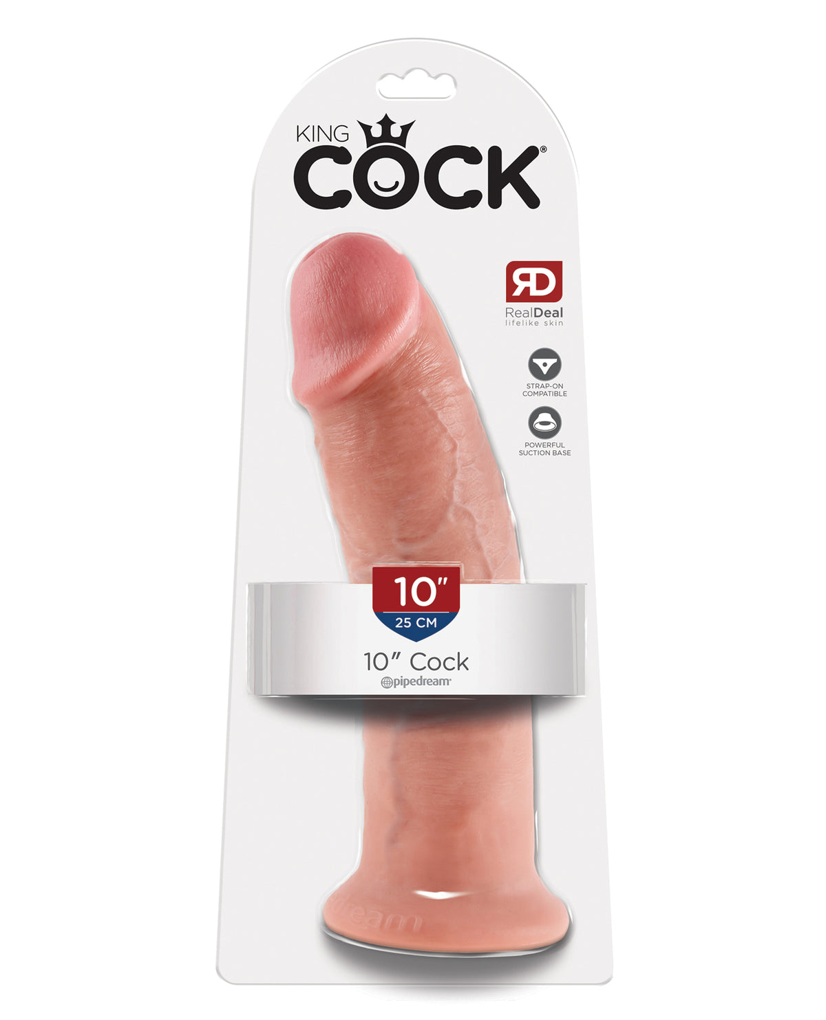 King Cock 10" Pene - Carne