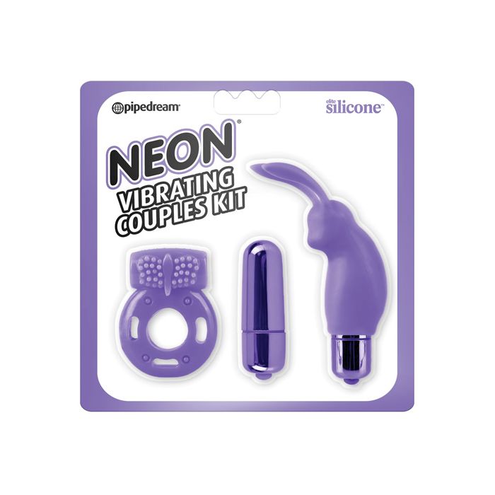 Neon Luv Touch Vibrerende Koppelset - Paars