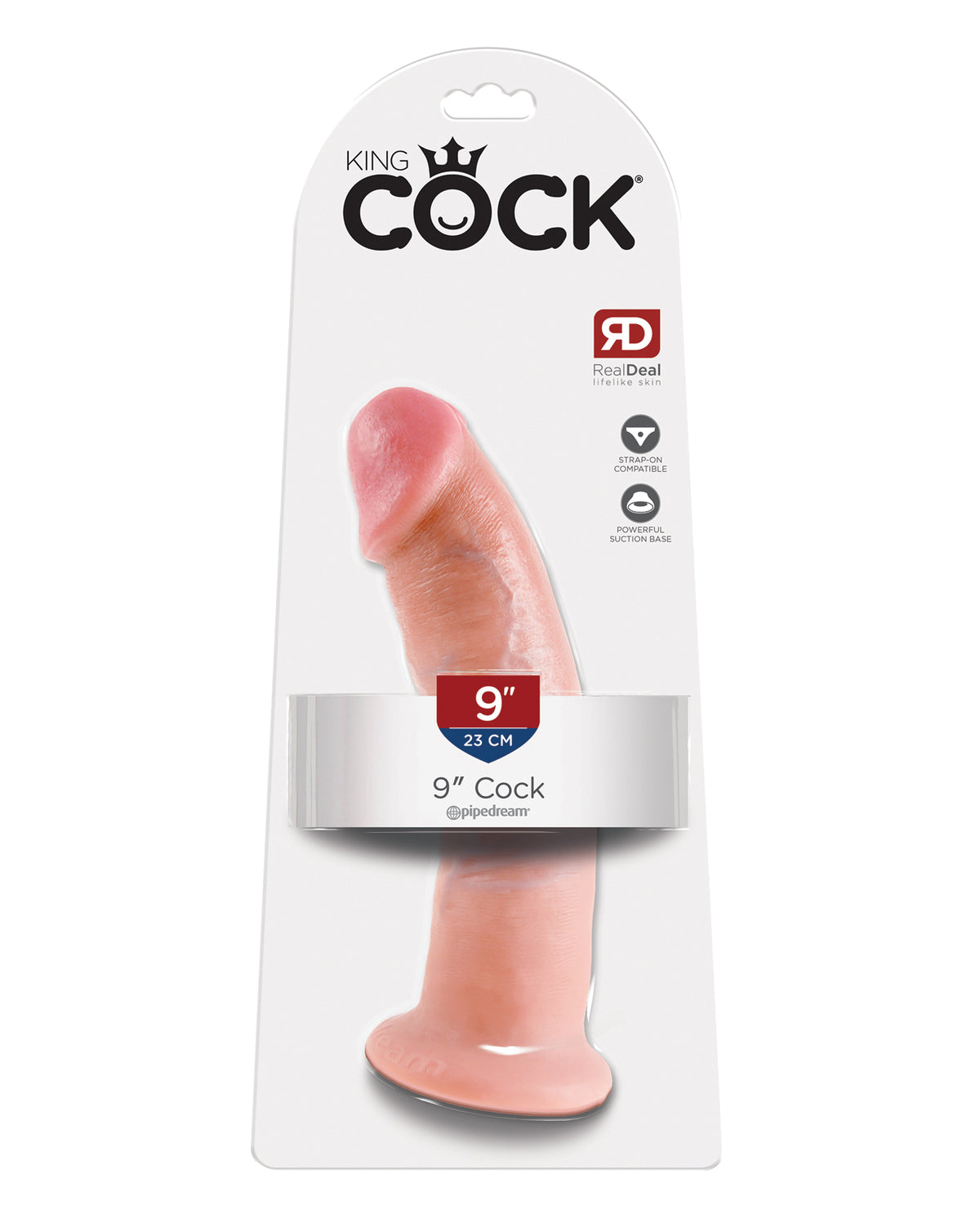 King Cock 9" Pene - Carne