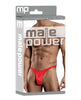 Load image into Gallery viewer, Male Power Red Satin Bong Thong Mens Underwear Small Medium
