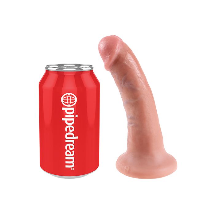 King Cock 6 Inch Dildo Flesh Realistic Veins And Head