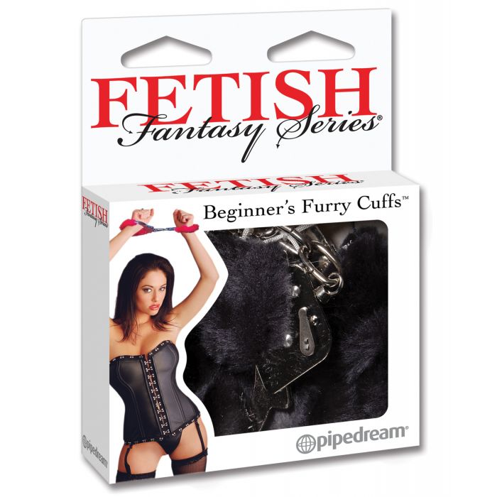 Load image into Gallery viewer, Fetish Fantasy Series Beginner&#39;s Furry Cuffs - Black
