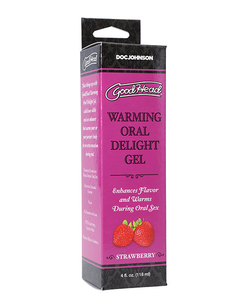 Gel de plaisir oral chauffant GoodHead - 4 oz Fraise