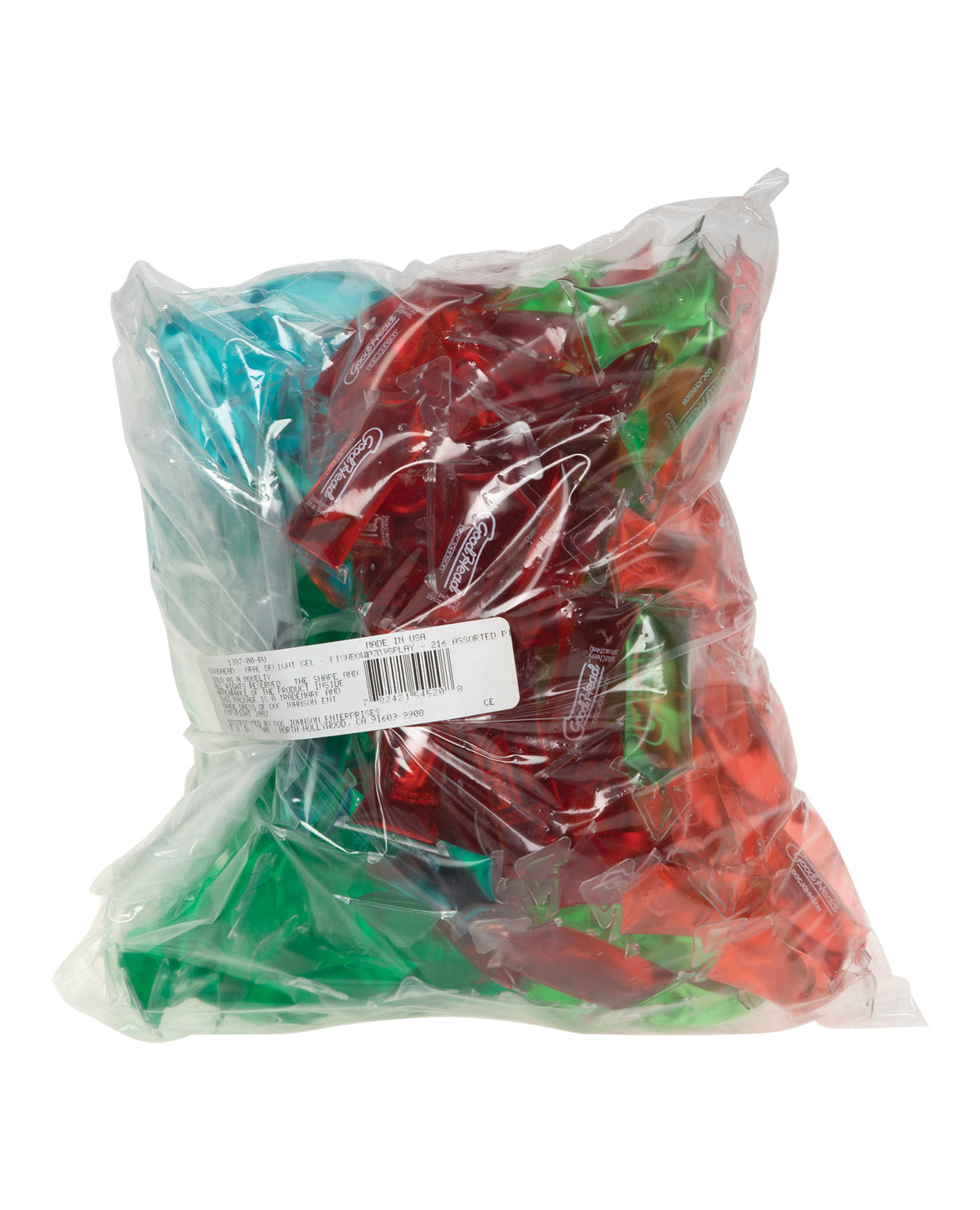 GoodHead Assorted Flavors Pillow Packs 216 Count Oral Sex Gel