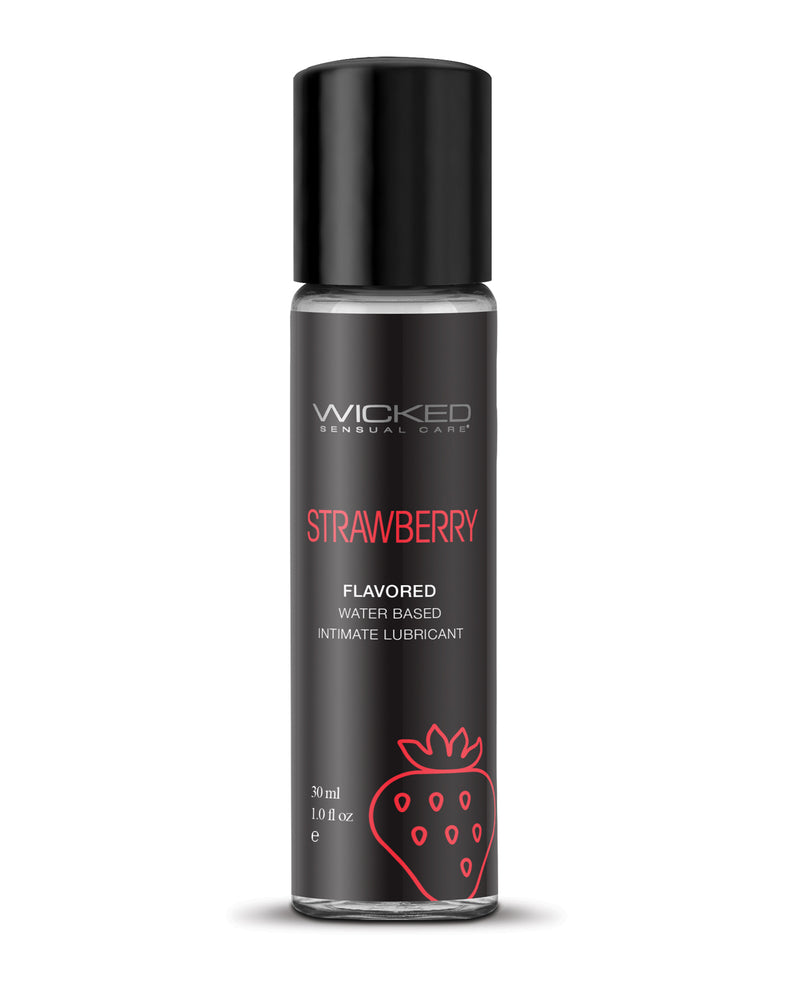Load image into Gallery viewer, Wicked Sensual Care Aqua Water Based Lubricant Strawberry 1 Oz
