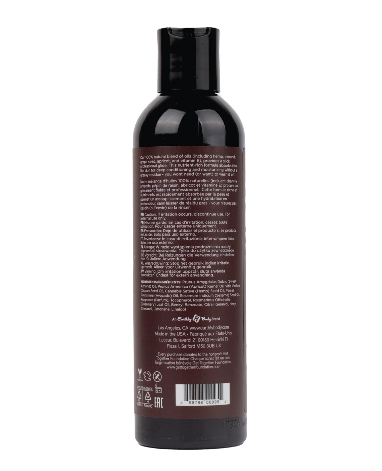 Óleo de Massagem e Corporal Earthly Body - 8 oz Naked in the Woods