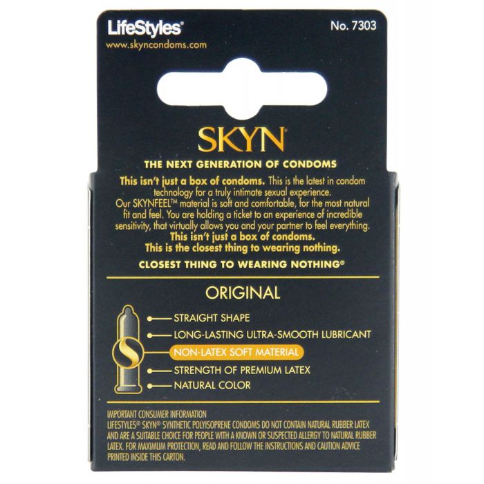 Prezerwatywy Lifestyles SKYN Original - pudełko 3 sztuki