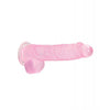 Cargue la imagen en el visor de la galería, Shots RealRock Realistic Crystal Clear 6" Dildo w/Balls - Pink
