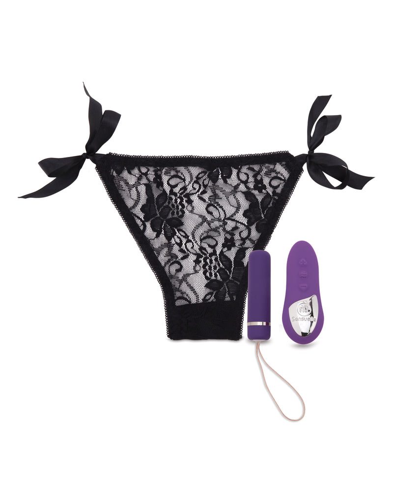 Cargue la imagen en el visor de la galería, Bala vibradora Nu Sensuelle Pleasure Panty con control remoto 15 funciones - morado
