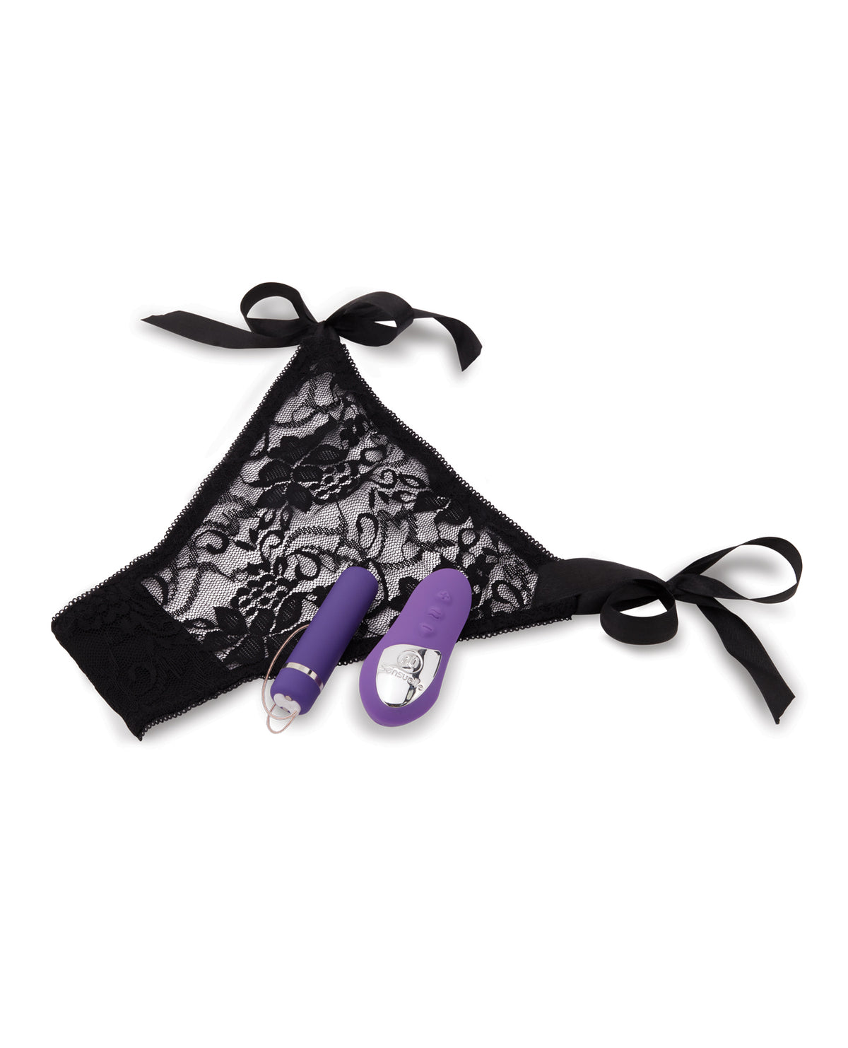 Bala vibradora Nu Sensuelle Pleasure Panty con control remoto 15 funciones - morado