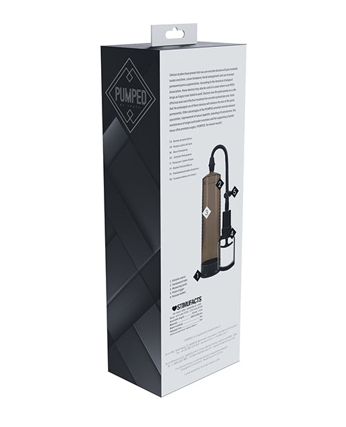 Shots Pumped Basic Pump 2 Water Resistant Penis Pump Black Vacuum Erection Device For Stronger Erections