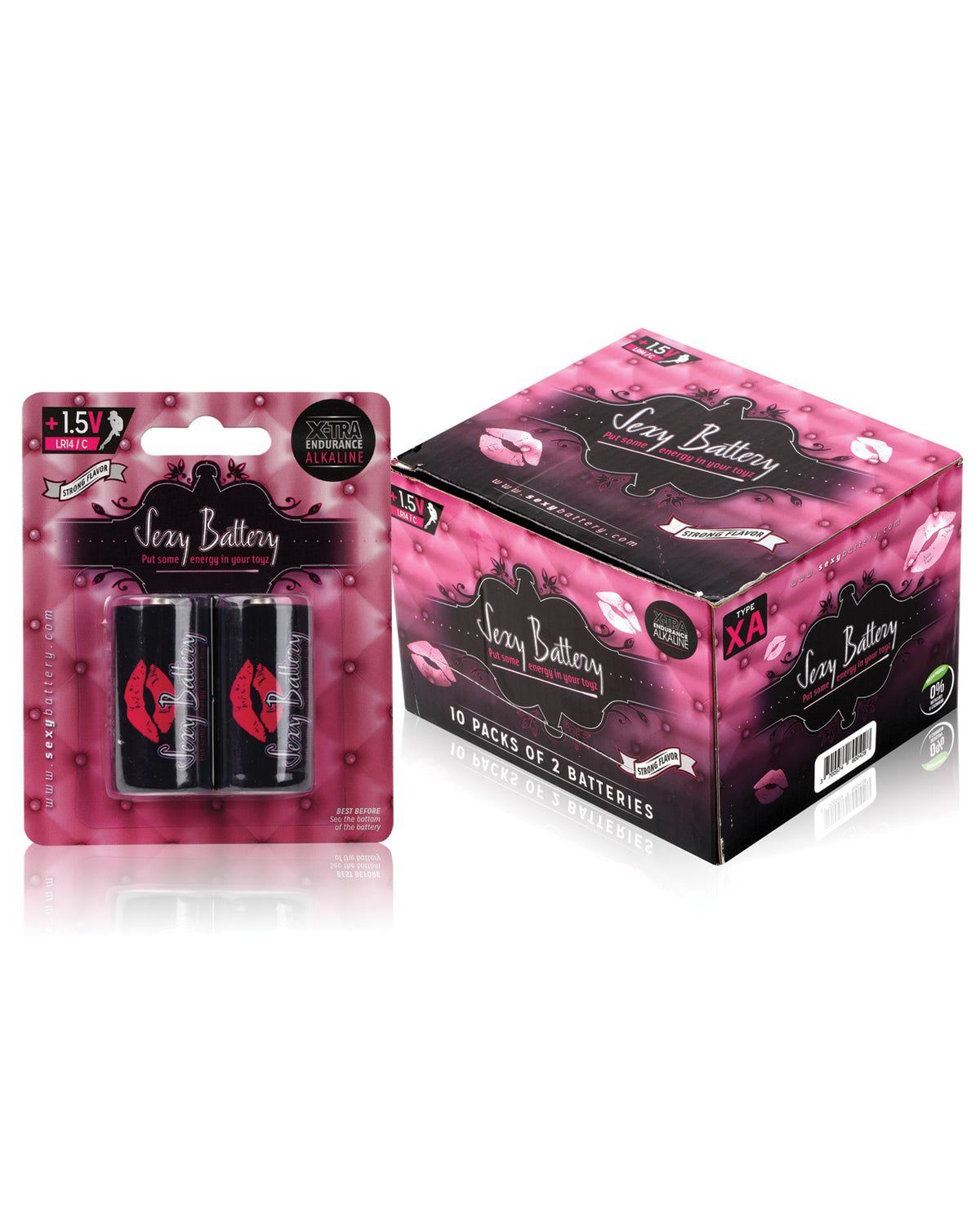 Sexy Battery C - Caixa com 10 Dois Pacotes