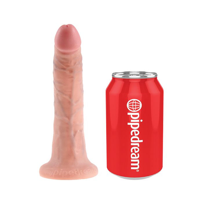 King Cock Strap-On Geschirr mit 7" Penis - Fleischfarben