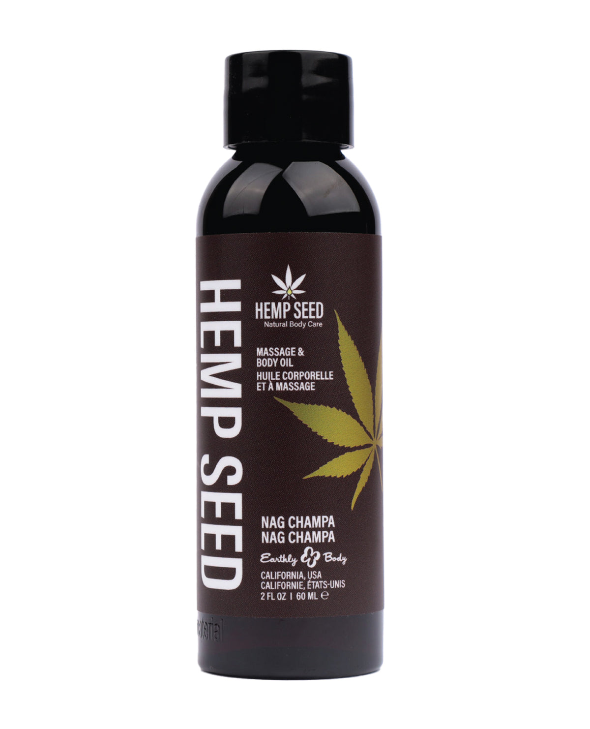 Aceite de masaje y corporal Earthly Body - 2 oz Nag Champa