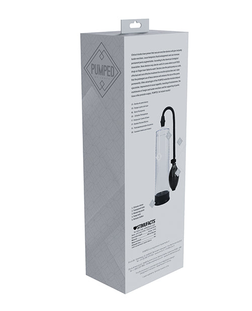 Shots Pumped Basic Penis Pump Vacuum Erection Device Water Resistant Translucent for Instant Hard Erections