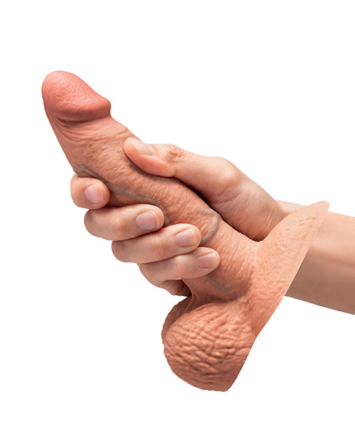 b-Vibe Slipskin 6" Girthy - Mocha