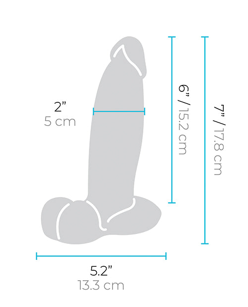 b-Vibe Slipskin 7" Girthy - Mocha