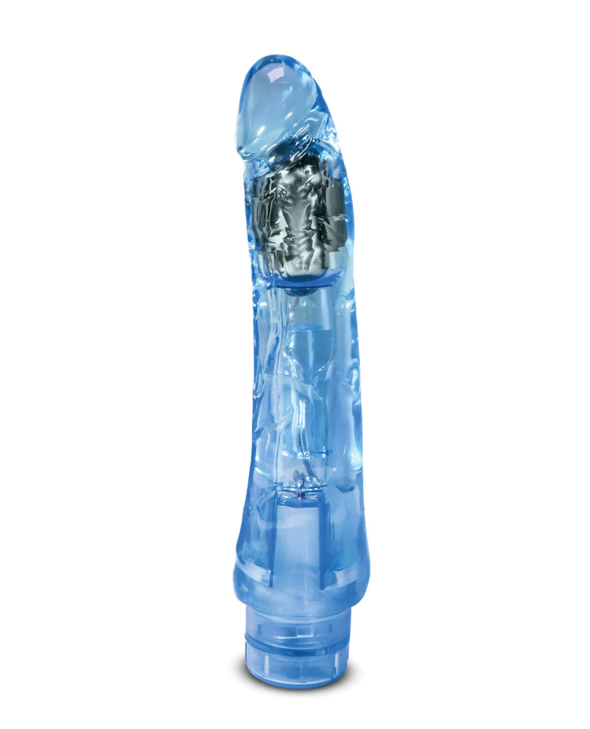 Blush Naturally Yours Mambo Vibe Blue 9 Inch Vibrator with Adjustable Speeds
