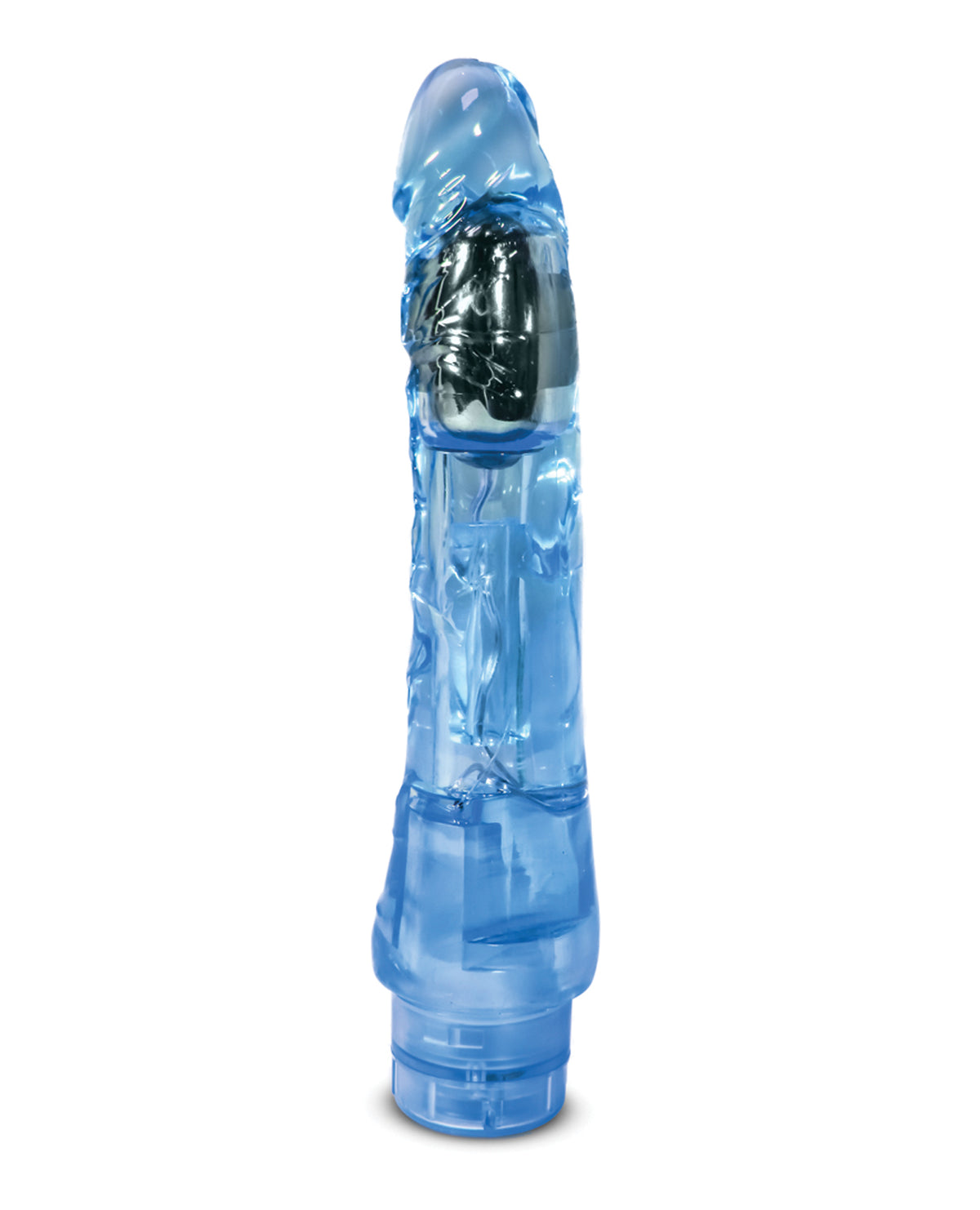 Blush Naturally Yours Mambo Vibe Blue 9 Inch Vibrator with Adjustable Speeds