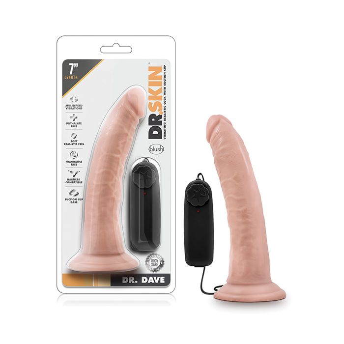 Poskipuna Tohtori Ihon Tohtori Dave 7" Penis imukupilla - Vanilja