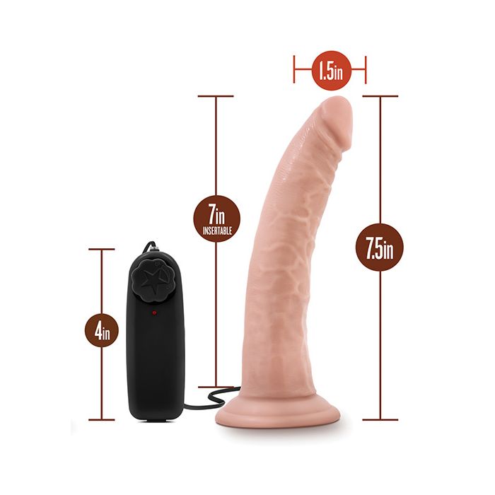 Poskipuna Tohtori Ihon Tohtori Dave 7" Penis imukupilla - Vanilja