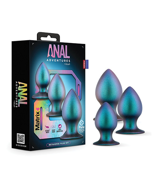 Indlæs billede i gallerifremviser, Blush Anal Adventures Matrix Metaverse Plug Kit - Spruce
