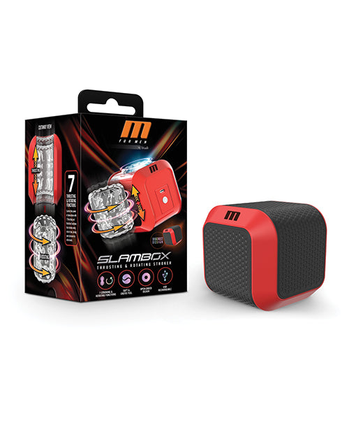 Blush M For Men SlamBox Thrusting And Rotating Stroker Red