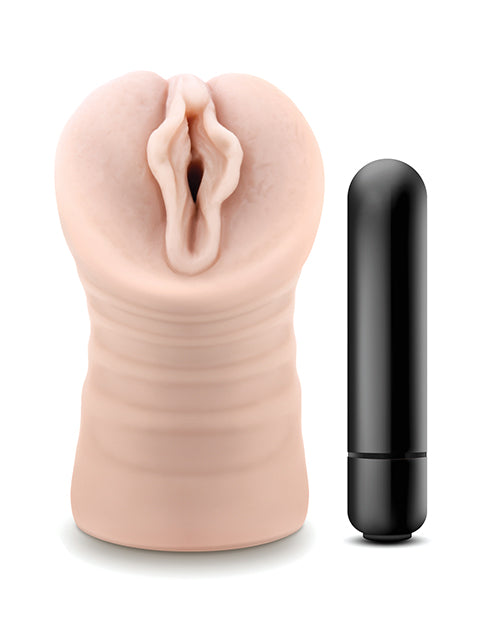 Blush EnLust Pussy Stroker With Vibrating Bullet Destini