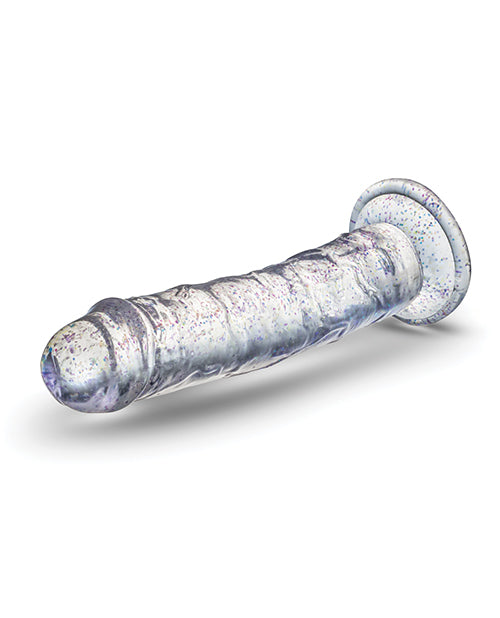 Blush Naturally Yours Gala Sparkling Clear Dildo 6 Inch Glam Toy For Sensual Play