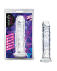 Cargue la imagen en el visor de la galería, Blush Naturally Yours Gala Sparkling Clear Dildo 6 Inch Glam Toy For Sensual Play
