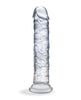 Cargue la imagen en el visor de la galería, Blush Naturally Yours Gala Sparkling Clear Dildo 6 Inch Glam Toy For Sensual Play
