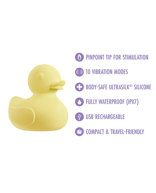 Blush Play With Me Splash Yellow Mini Vibrator With 10 Vibration Modes