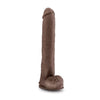 Load image into Gallery viewer, Blush Au Naturel Daddy 14" Sensa Feel Dual Density Dong w/Suction Cup - Chocolate
