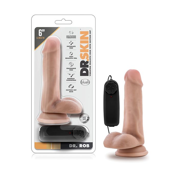 Blush Dr Skin Dr Rob 6 Inch Cock With Suction Cup Vanilla