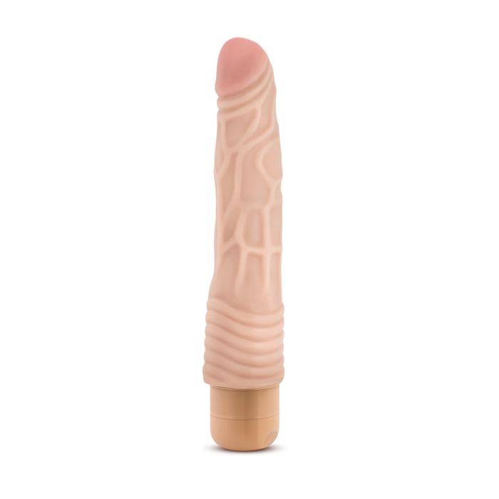 Blush Dr Skin Vibe 2 Beige 9 Inch Realistic Vibrator With Veins