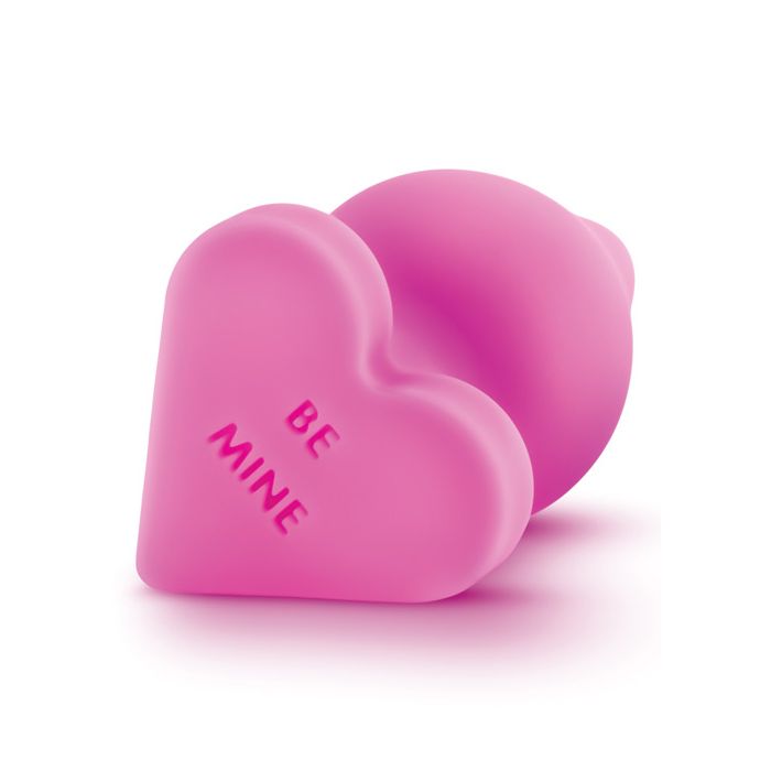 Blush Naughty Candy Heart Plug Be Mine Pink Silicone