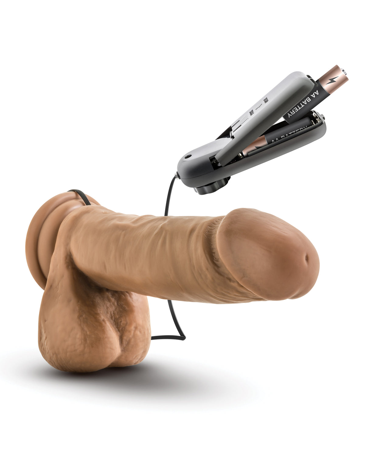 Blush Coverboy Soccer Champ 8 Inch Vibrating Realistic Dildo Mocha