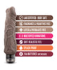 Load image into Gallery viewer, Blush X5 Plus Hard On Vibrating 9 Inch Dildo Brown Waterproof Multi Speed
