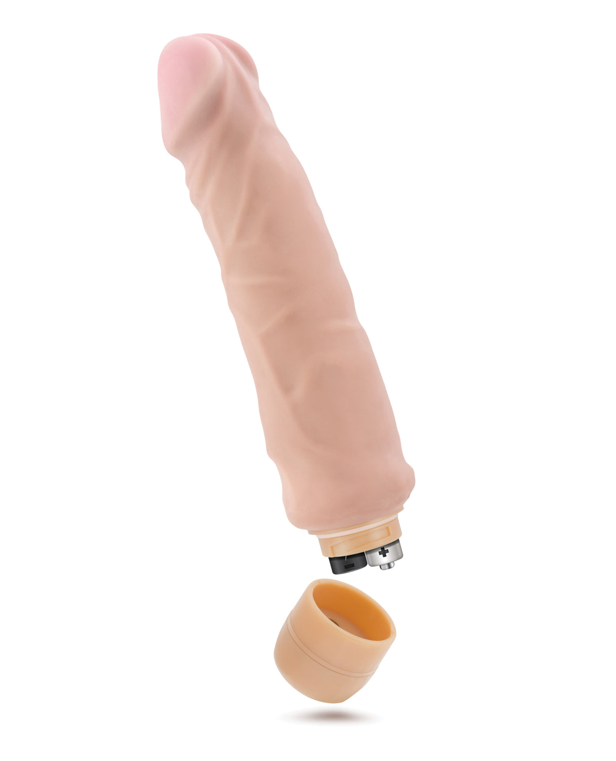 Blush X5 Plus Hard On Vibrating 9 Inch Dildo Beige