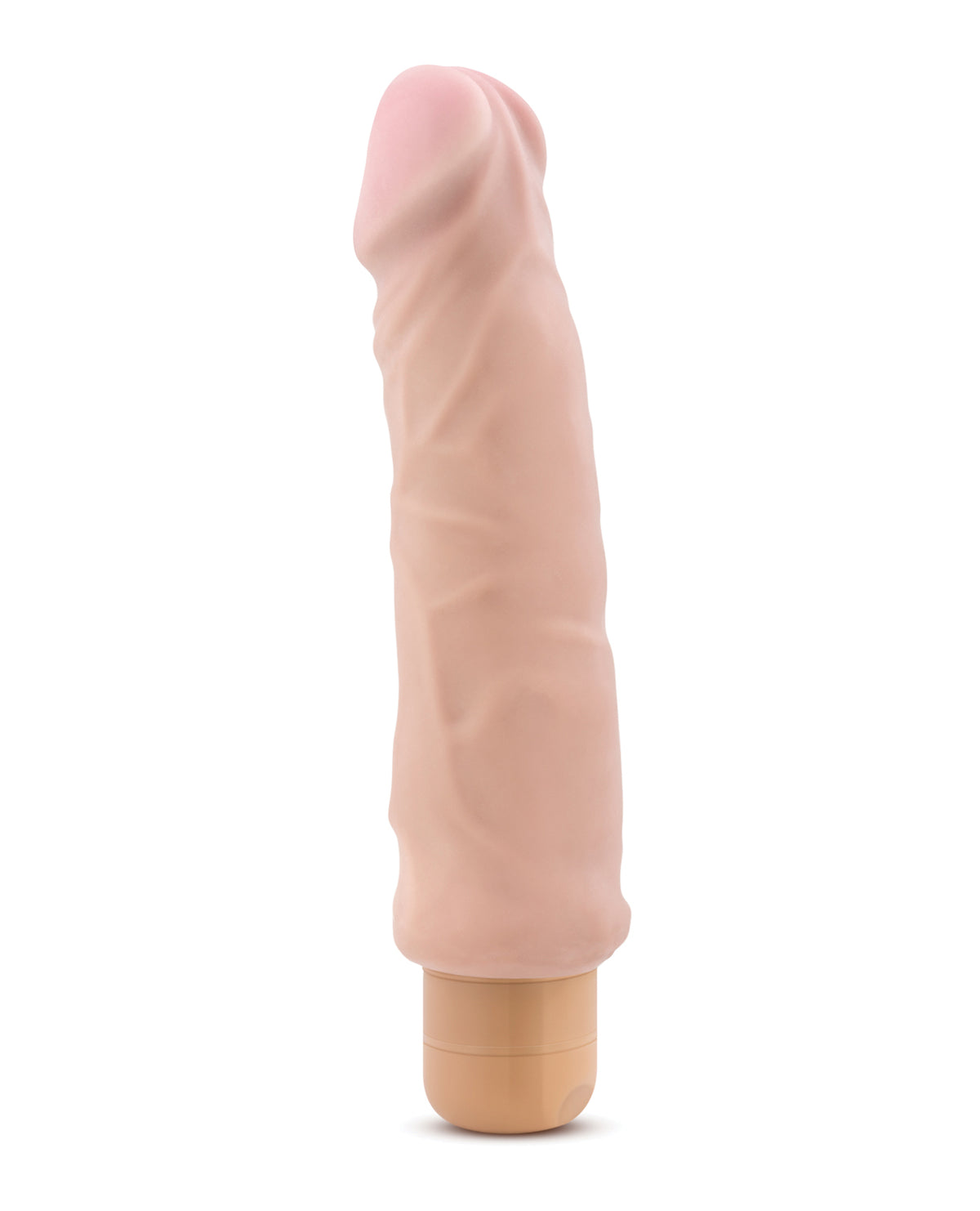 Blush X5 Plus Hard On Vibrating 9 Inch Dildo Beige