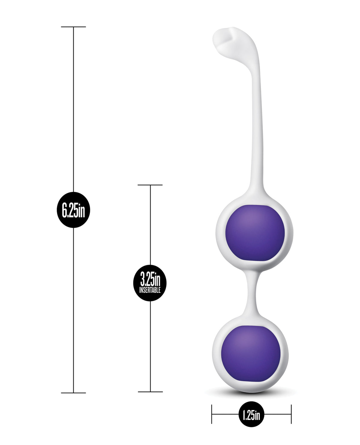 Blush Wellness Kegel Training Kit Purple Silicone Pelvic Floor Exerciser