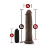 Load image into Gallery viewer, Blush Dr. Skin Dr. Throb 9.5" Cock w/Suction Cup - Chocolate
