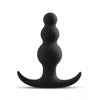 Carica l'immagine nel visualizzatore Galleria, Blush Anal Adventures Beaded Ultrasilk Silicone Plug Black Anchor Base
